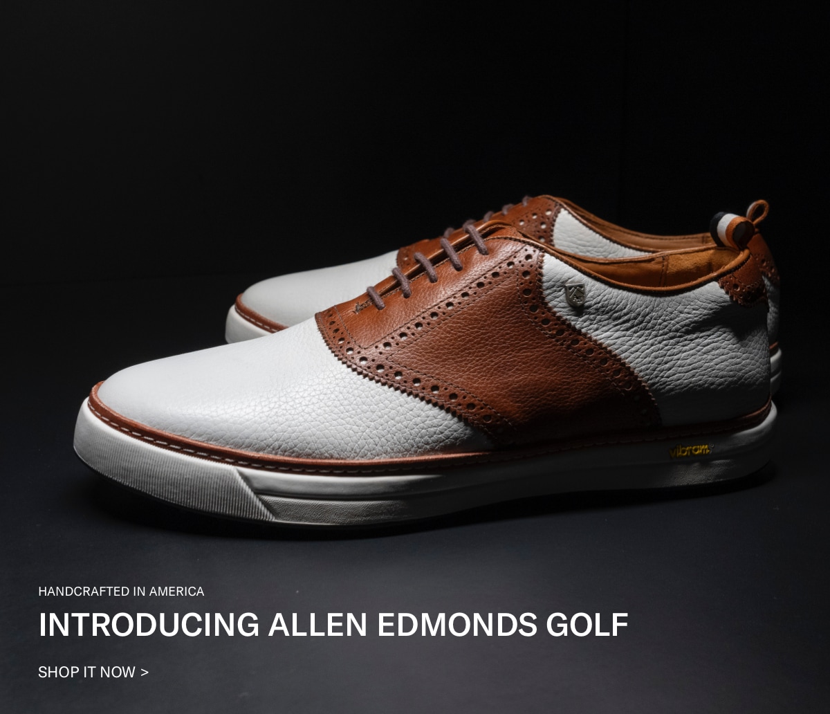 introducing allen edmonds golf shoes