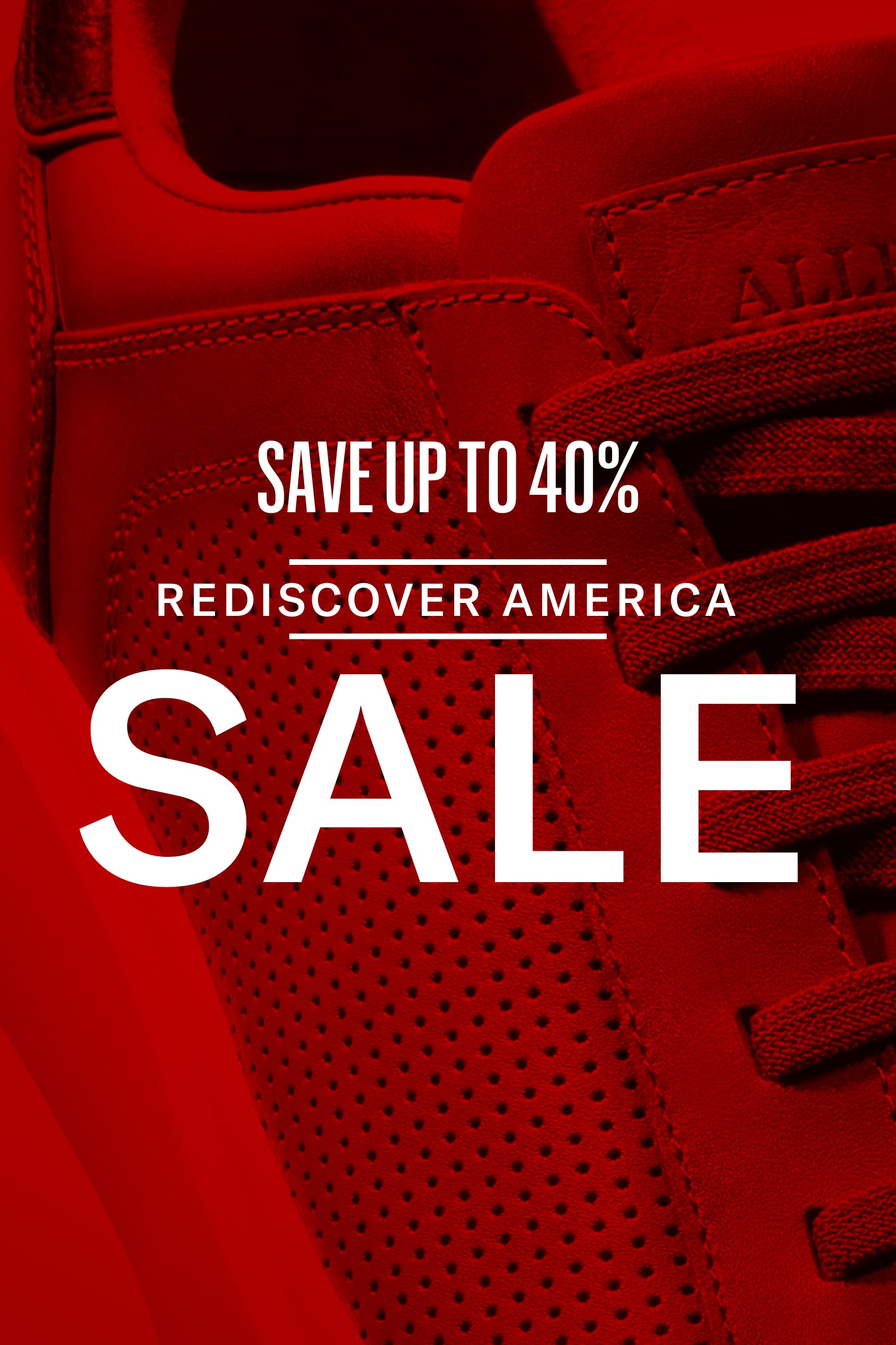 Save up to 40% - Rediscover America Sale