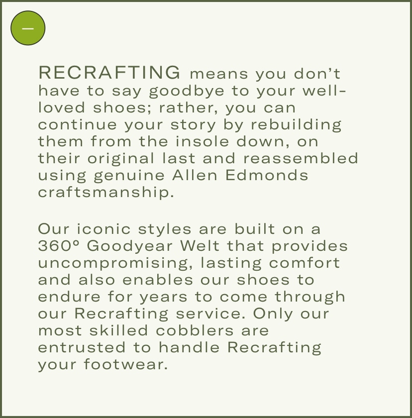 Allen Edmonds Re-Crafts — Fred's Shoe Repair