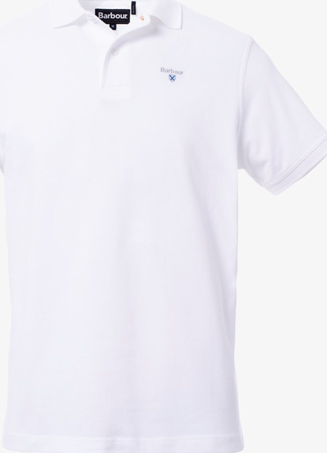 barbour polo white