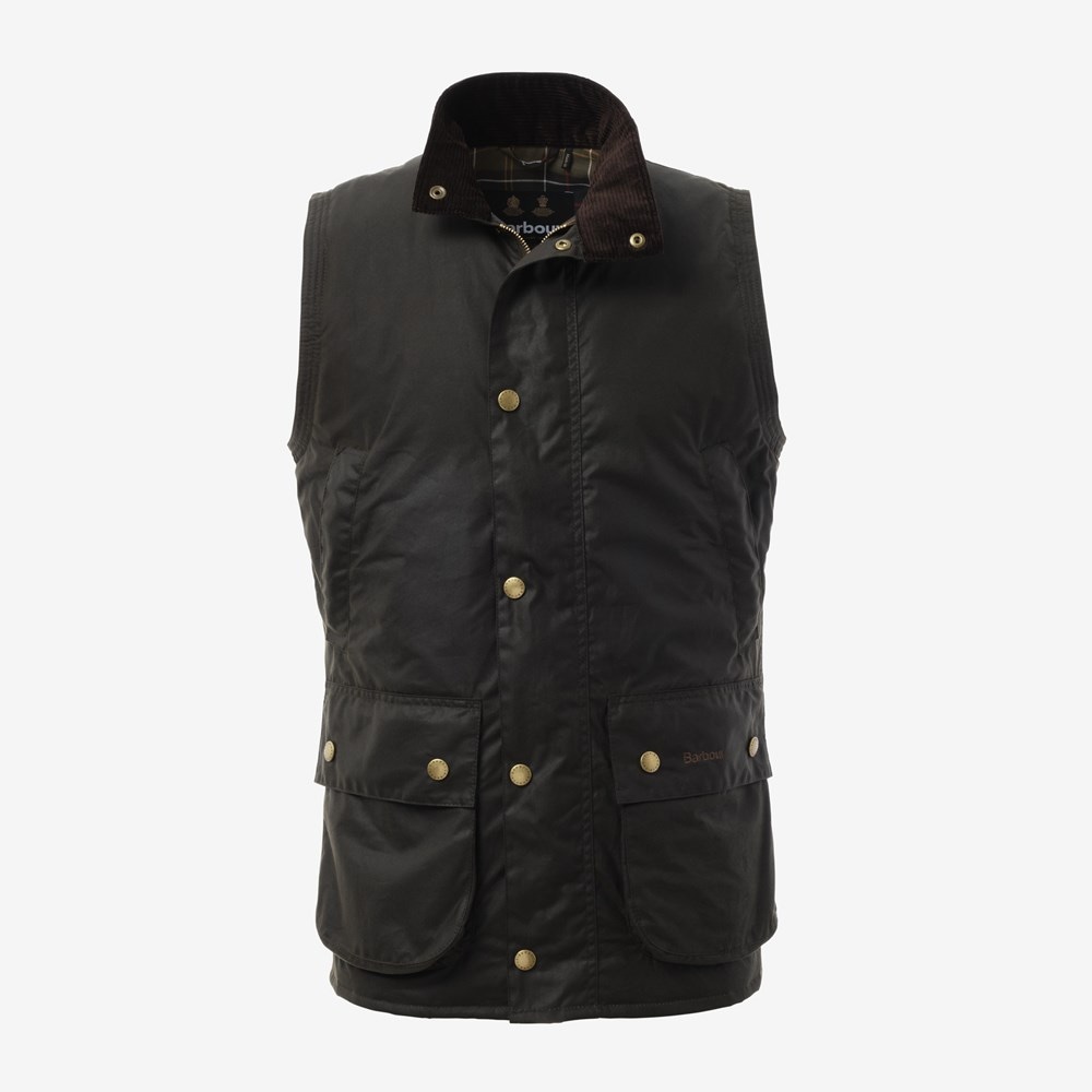 Barbour Westmorland Waxed Cotton Vest | Men's Outerwear | Allen Edmonds