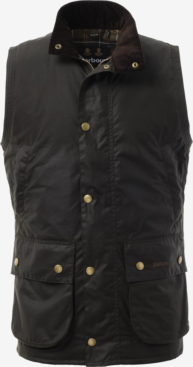 Barbour Westmorland Waxed Cotton Vest | Men's Outerwear | Allen Edmonds