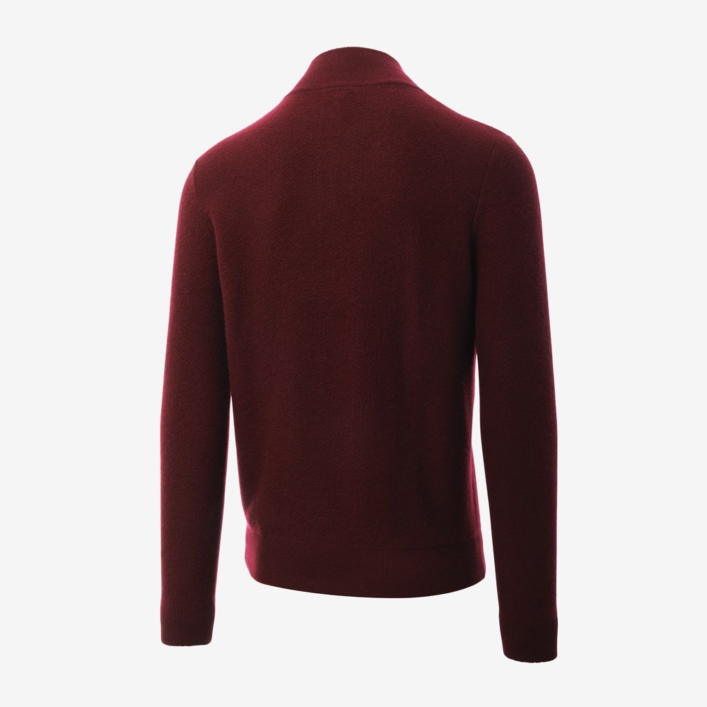 Allen Edmonds Wool-cashmere Quarter-zip Sweater