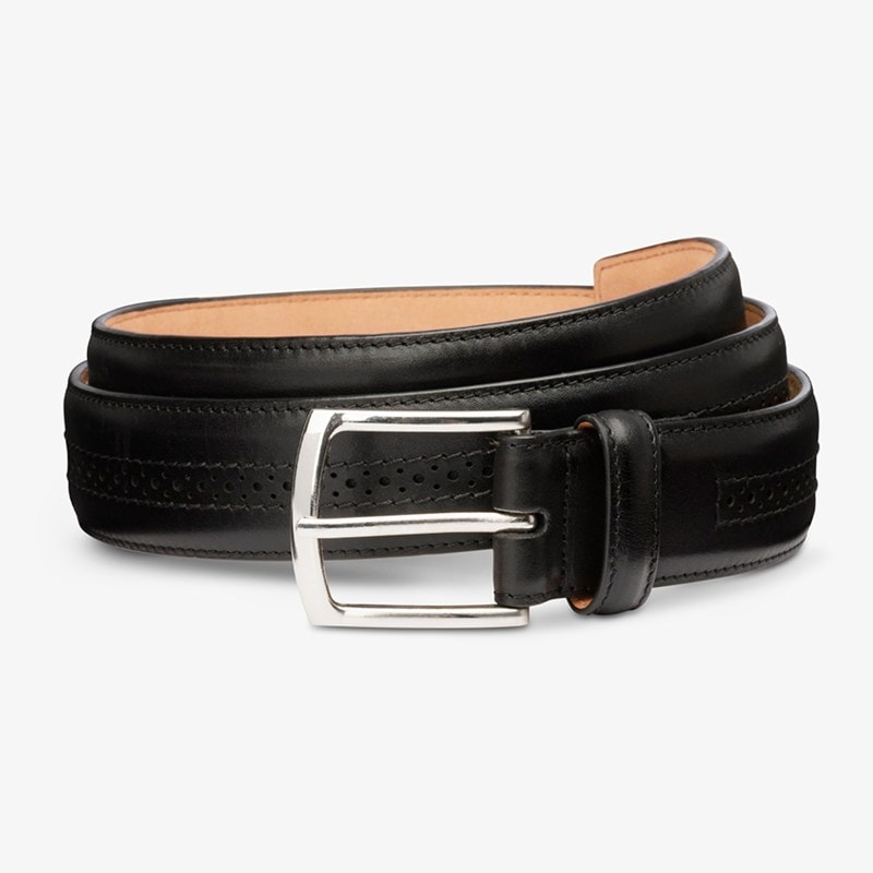 allen edmonds bourbon belt