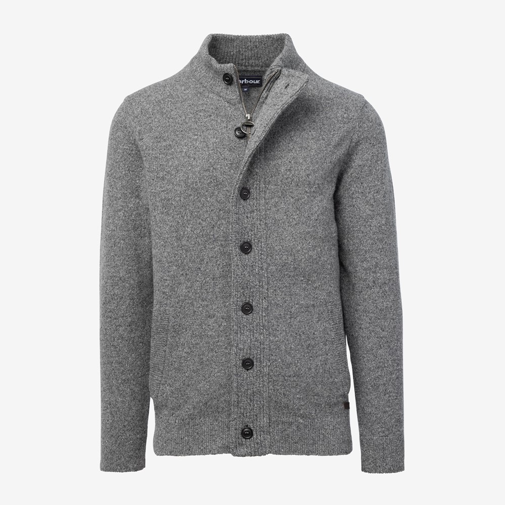 Barbour Essential Tisbury Zip-through Sweater | Men's Shirts | Allen Edmonds
